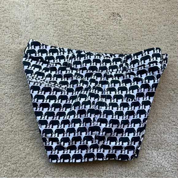 Banana Republic Milly Women's Blue & White Elephant Chino Shorts - 2P - VGUC - Picture 7 of 9